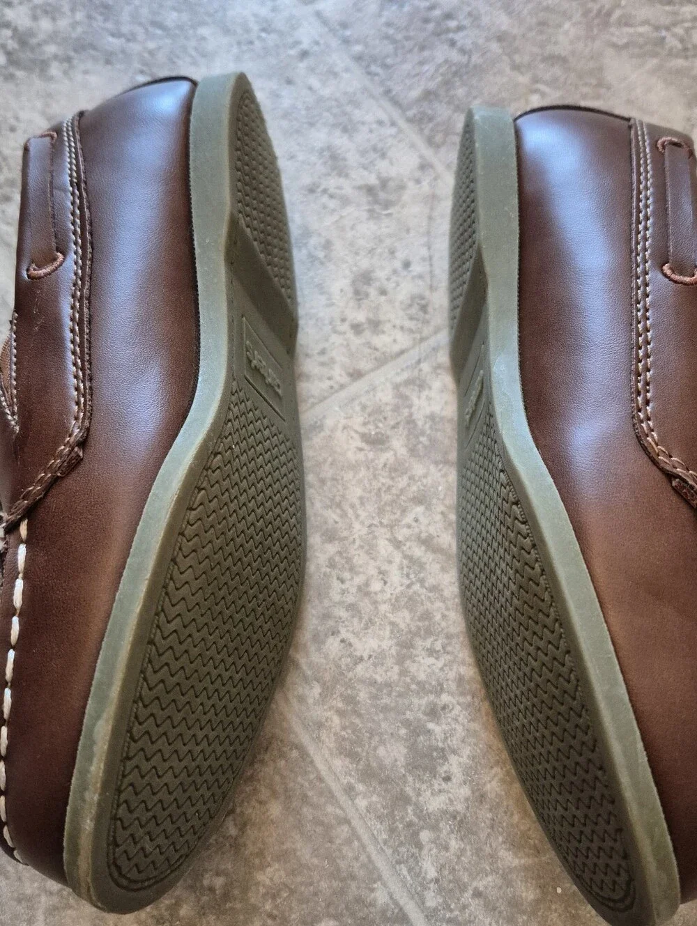 Carter's Boys Kids Brown Leather Boat Shoes Size 1M Eur 32